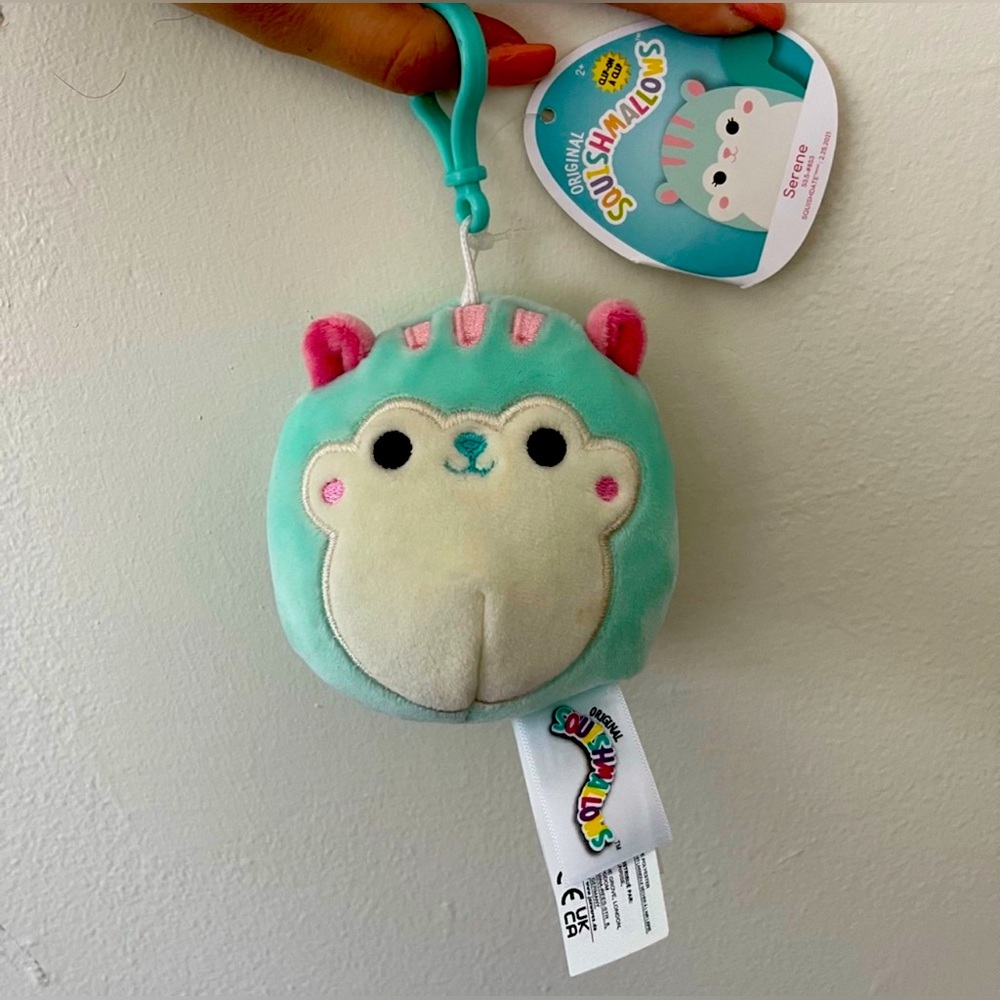 Squishmallow Serene the Squirrel 3.5in Clip-On
